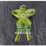 Vonička (vývazek) svatební - zelené jablko s perlovým květem – Zboží Dáma