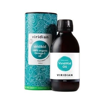 Viridian Viridikid Omega 3 Oil 0,2 l Organic Bio Omega 3 olej pro děti