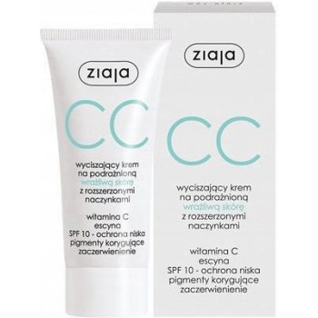 Ziaja CC Cream zklidňující cc krém s vitamínem c pro citlivou pleť SPF10 50 ml