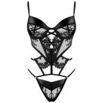 Beauty Night Fashion Erotické body Leonela teddy černá – Zboží Dáma