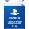 Herní kupon PlayStation Store dárková karta 5000 Kč