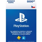 PlayStation Store dárková karta 5000 Kč – Zboží Živě