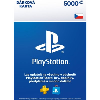 PlayStation Store dárková karta 5000 Kč – Zboží Živě