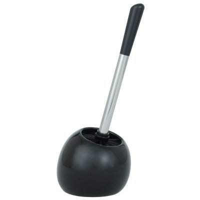 Wenko Polaris WC štětka, keramika, černá, 37x15x15cm – Zboží Mobilmania