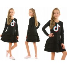 Dívčí šaty Tik Tok KR085BL černé