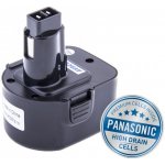 AVACOM ATBD-12Mh-30H Ni-Mh 12V 3000mAh BLACK & DECKER A9252 Ni-Mh 12V 3000mAh, články PANASONIC - neoriginální – Zboží Dáma