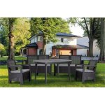 KETER Elise Stůl zahradní 137 x 90 cm cappuccino – Zboží Mobilmania