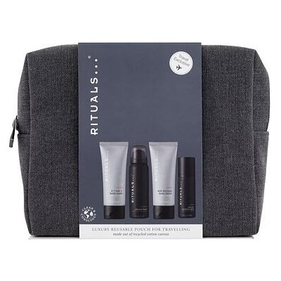 Rituals Homme Luxury Reusable Pouch For Travelling : šampon a sprchový gel 2v1 Homme Sport 70 ml + sprchová pěna Homme 50 ml + tělové mléko Homme Sport 70 ml + antiperspirant Homme 50 ml+ kosmetická t – Hledejceny.cz