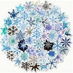 Set 50 samolepek sněhová vločka (3) – Zboží Živě
