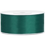 PartyDeco Stuha saténová zelená tmavá, 25 mm x 25 m – Zboží Mobilmania