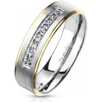 Spikes USA OPR0109 dámský ocelový prsten se zirkony OPR0109 6 – Zboží Mobilmania