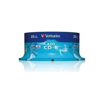 Verbatim CD-R 700MB 52x, Printable, spindle, 25ks (43439)