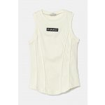 Pinko Up tílko s logem žebro smetanové – Zboží Dáma