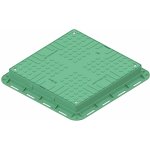 Standartpark Plastový hranatý poklop 680 x 680 mm zelená – HobbyKompas.cz