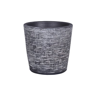 Obal na květník PIRAN keramický černý pr.16x15cm černá – Hledejceny.cz