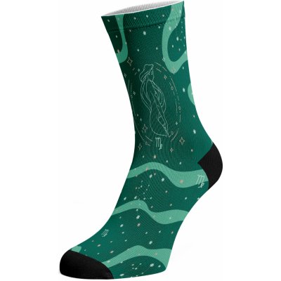 Walkee barevné ponožky Znamení zvěrokruhu Panna Zelená – Zboží Mobilmania