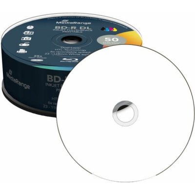 MediaRange BD-R 50GB 6x, printable, spindle, 25ks (MR510) – Zbozi.Blesk.cz