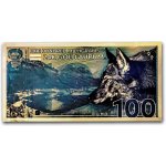 UNITED STATES MINT Zlatý slítek Gold Aurum Note Vlk (2023 Gray Wolf, 24K) 100 mg – Zboží Mobilmania