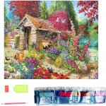 Norimpex Diamantové malování Chatka v zahradě 30 x 40 cm – Hledejceny.cz