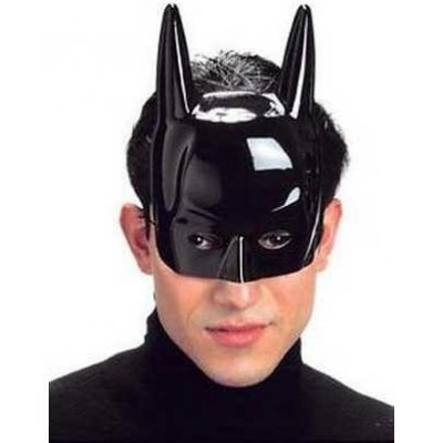 Černá plastová maska Batman