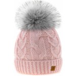 Fashionweek dámská čepice vlněn s bambulí Wool Vlna světle růžová – Hledejceny.cz