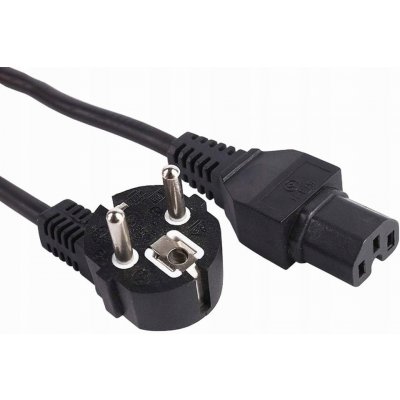 PREMIUMCORD Kabel síťový 230V k počítači 2m IEC 320 C15 konektor s drážkou (kpsps2 – Zboží Živě