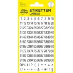 Avery Zweckform 3721 Samolepicí číslice, 6,5 mm, 250 ks, černé na bílé fólii – Zboží Dáma