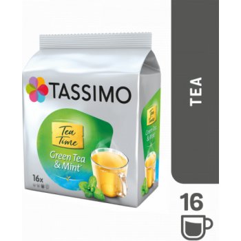 Tassimo Green Tea & Mint Zelený čaj s mátou kapsle 16 ks