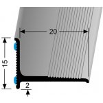 Küberit ukončovací lišta Imitace nerezi 369/SK F2 20x15 mm 2,7 m