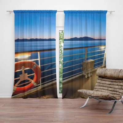 Sablio Závěs Pohled z lodě: 2ks 140x250cm – Hledejceny.cz