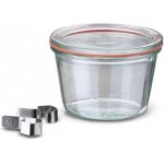 Weck sklenice zavařovací + víčko těsnění 2 spony 370ml – Zboží Dáma