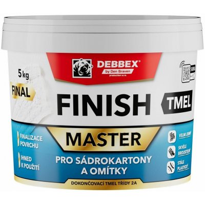 Den Braven FINISH TMEL MASTER Spárovací stěrka sádrokartonářská finální, 5 kg 000405RL – Hledejceny.cz