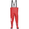 Rybářské kalhoty a kraťasy 3Kamido Dětské brodící kalhoty červené spider