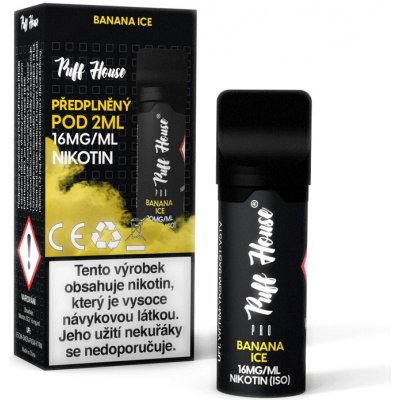 Puff House BANANA ICE POD 16 mg – Zboží Dáma