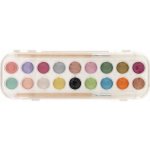 Junior farby vodové metalické 18 farieb + 2 štetce – Zboží Dáma