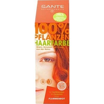Sante Rostlinná barva na vlasy Ohnivá červená 100 g