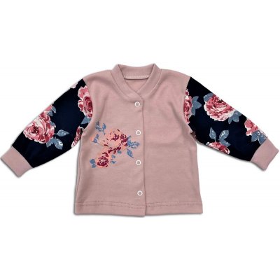 Kojenecký kabátek Růžička PU modrá – Zboží Dáma