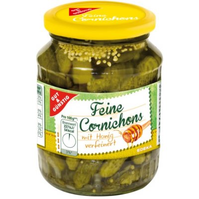 G&G Nakládané okurky cornichons" s medem 350 g – Zboží Dáma
