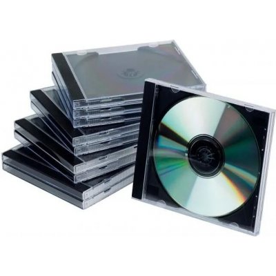 Krabička na CD Omega jewel case černá 1 ks – Zboží Mobilmania
