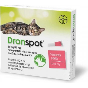 Dronspot Spot-on Cat 60 / 15 mg 2 x 0,75 ml