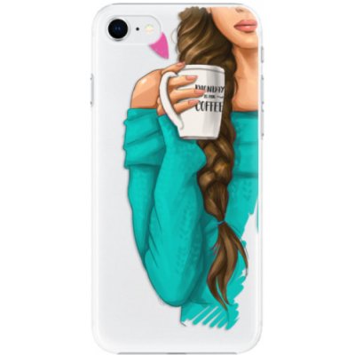 Pouzdro iSaprio - My Coffe and Brunette Girl na mobil Apple iPhone SE 2020 / Apple iPhone SE 2022 – Zbozi.Blesk.cz
