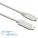 Sandberg 136-06 USB-C samec - Micro USB samec, 1m, bílý