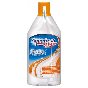 Aquafresh Extreme Clean ústní voda purifying Cool Mint 500 ml