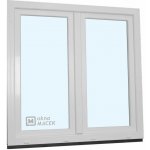 KNIPPING Plastové okno - 70 AD, 1200x1200 mm, O+OS klapačka, bílá – HobbyKompas.cz