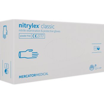 Mercator Medical Nitrylex Classic bílé 100 ks