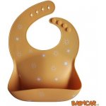 Mushie Silikonový bryndák Sun Orange – Zboží Mobilmania