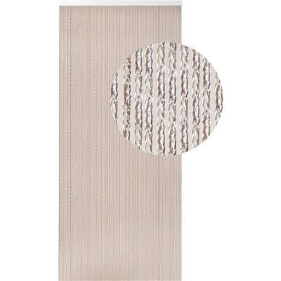 Závěs do dveří PAOLA 90x210 cm hnědý – Hledejceny.cz