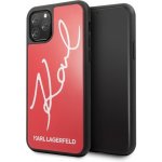 Pouzdro Karl Lagerfeld iPhone 11 Pro MAX red Signature glitter – Hledejceny.cz