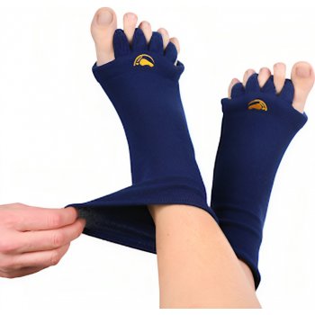 Happy Feet Adjustační ponožky tmavě modrá s volným lemem
