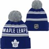 Dětská čepice Dětská zimní čepice Outerstuff WORDARK JACQUARD CUFF POM TORONTO MAPLE LEAFS